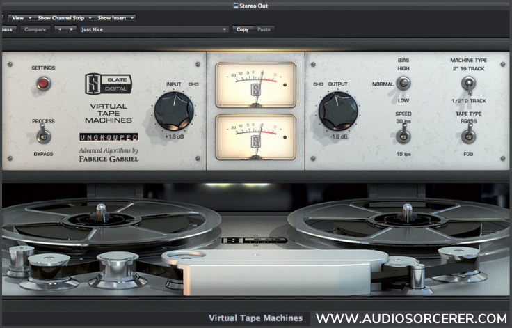 Slate Digital Virtual Tape Machines Audio Plugin.