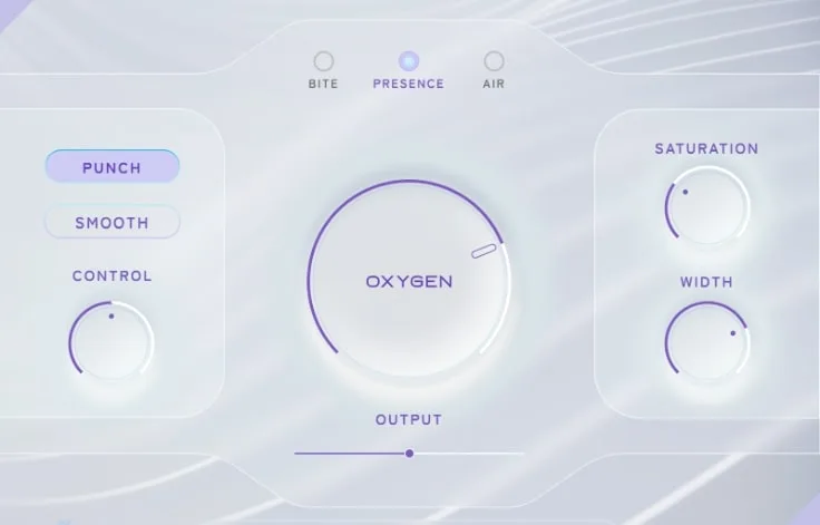 Picture of the Black Salt Audio Oxygen audio plugin.