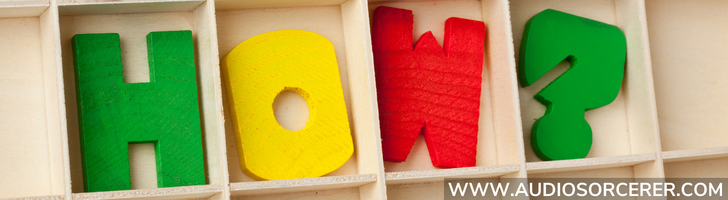 Blocks that spell that word how with a question mark.