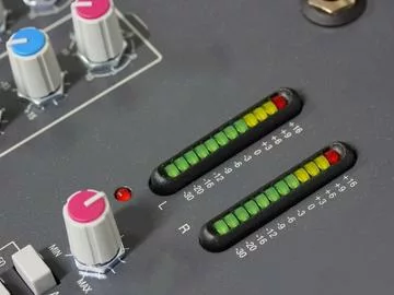 Meters on a SSL console