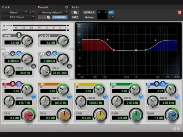 An example of a smiley face EQ.