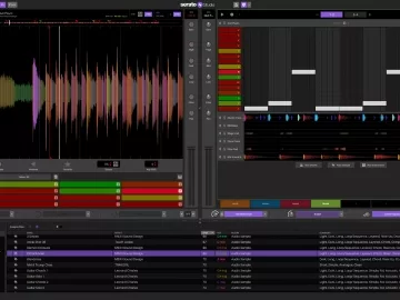 Serato Studio edit and piano roll windows.