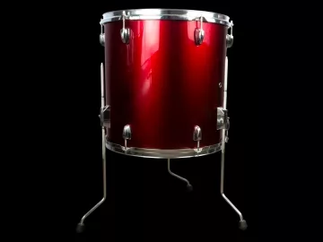 A red floor tom.
