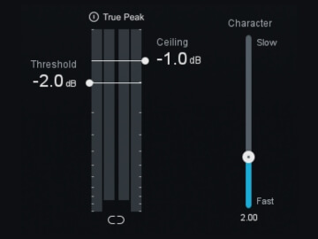 True peak limiter in the Izotope Ozone 10 Maximizer.