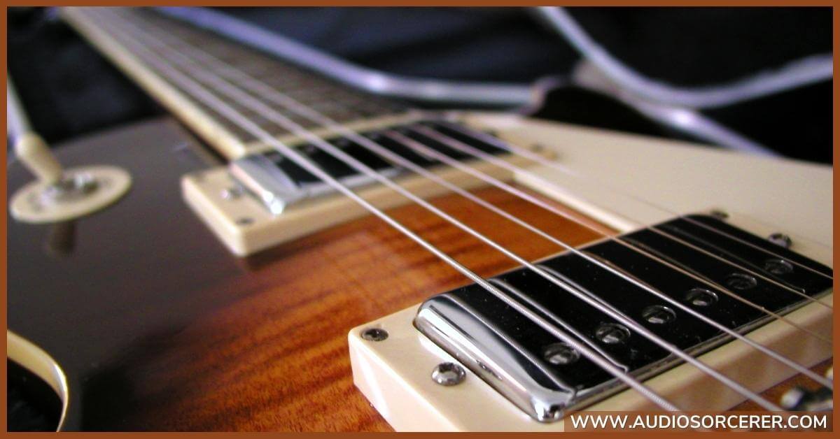Gibson Les Paul guitar featuring a humbucker pickup.