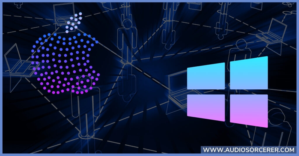Mac and Windows logos representing how VST plugins are cross-compatible.