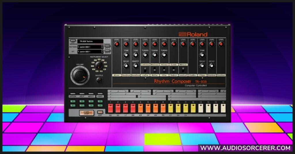 Roland TR-808 drum machine.