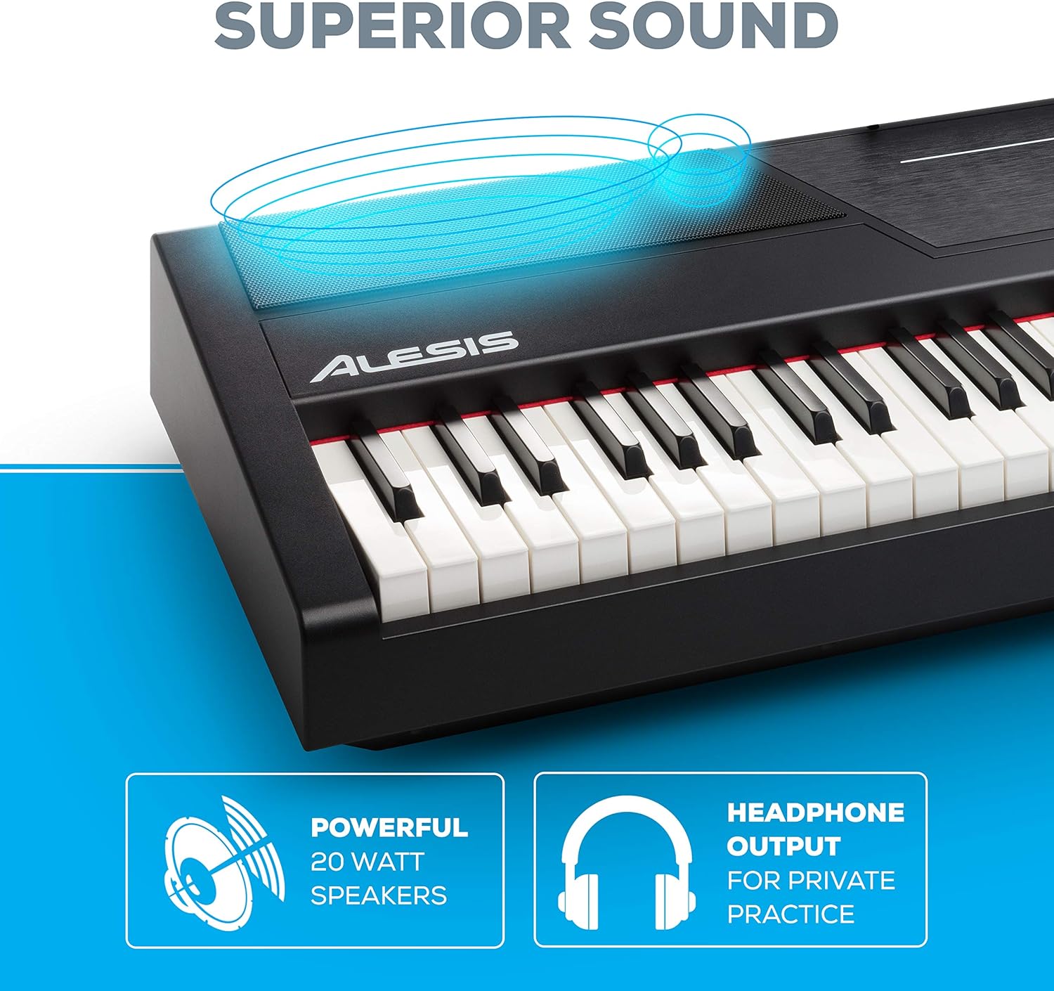 Alesis Recital Pro digital piano promo picture.