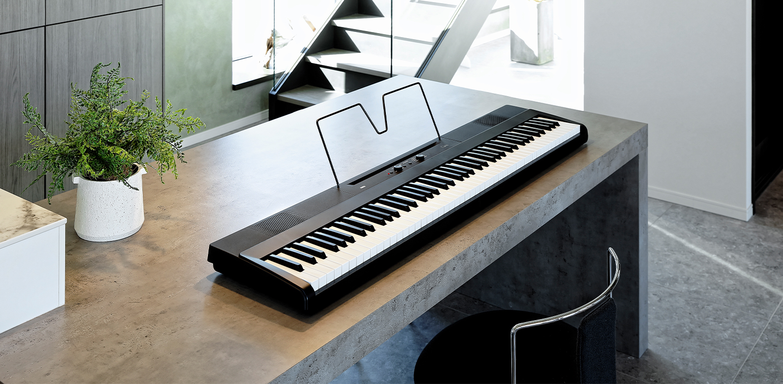 Korg Liano digital piano promo picture.