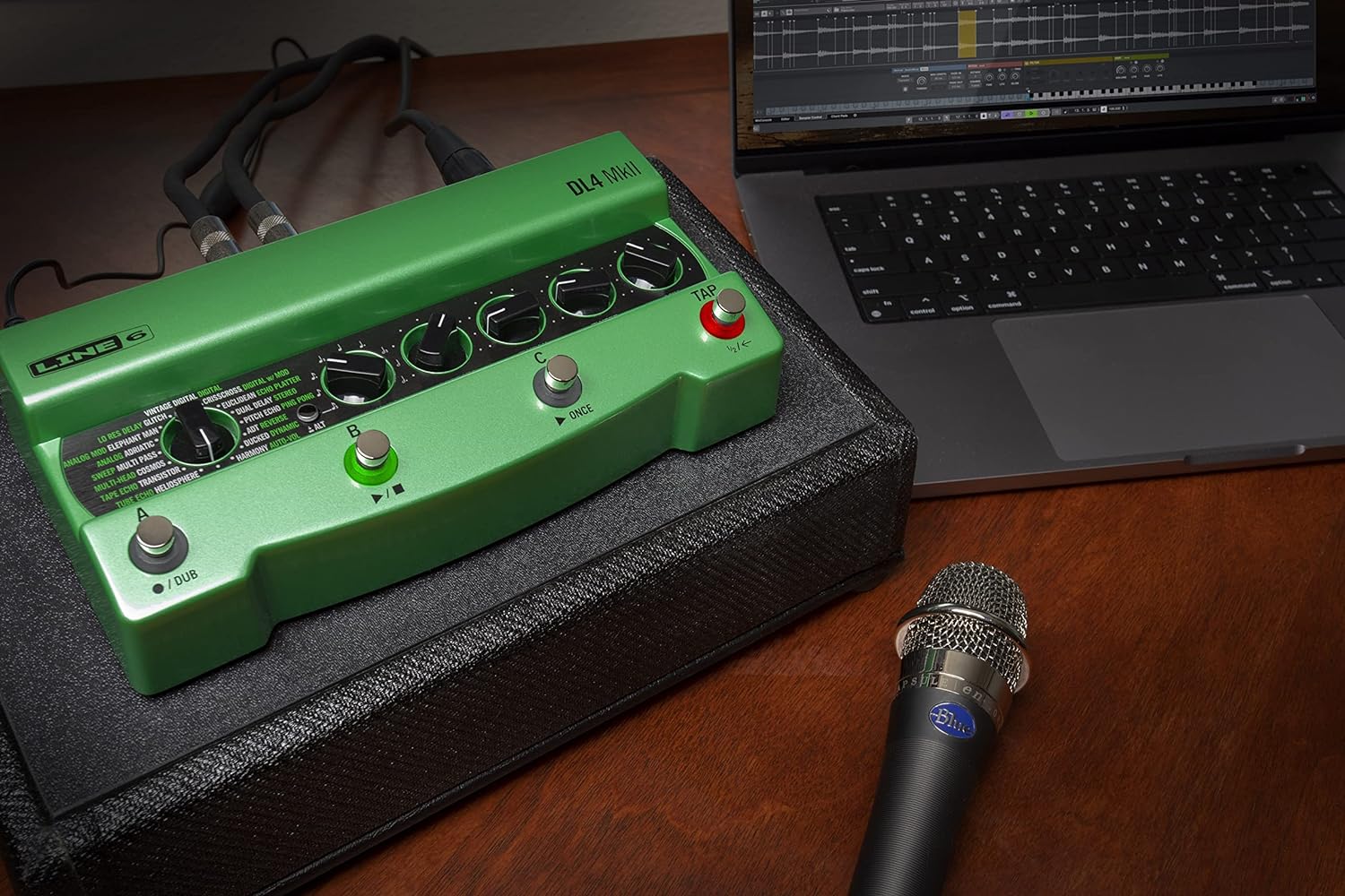 Line 6 DL4 MKII guitar delay pedal.