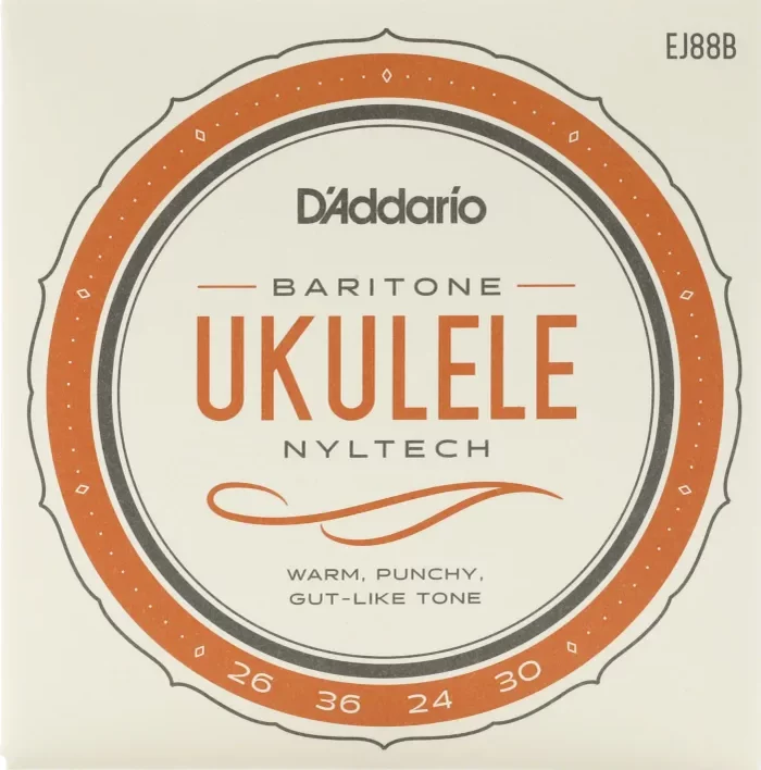 D’Addario EJ88B Nyltech Natural Nylon Baritone Ukulele Strings