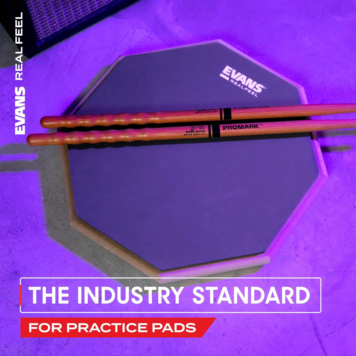 Evans Realfeel drum pads.